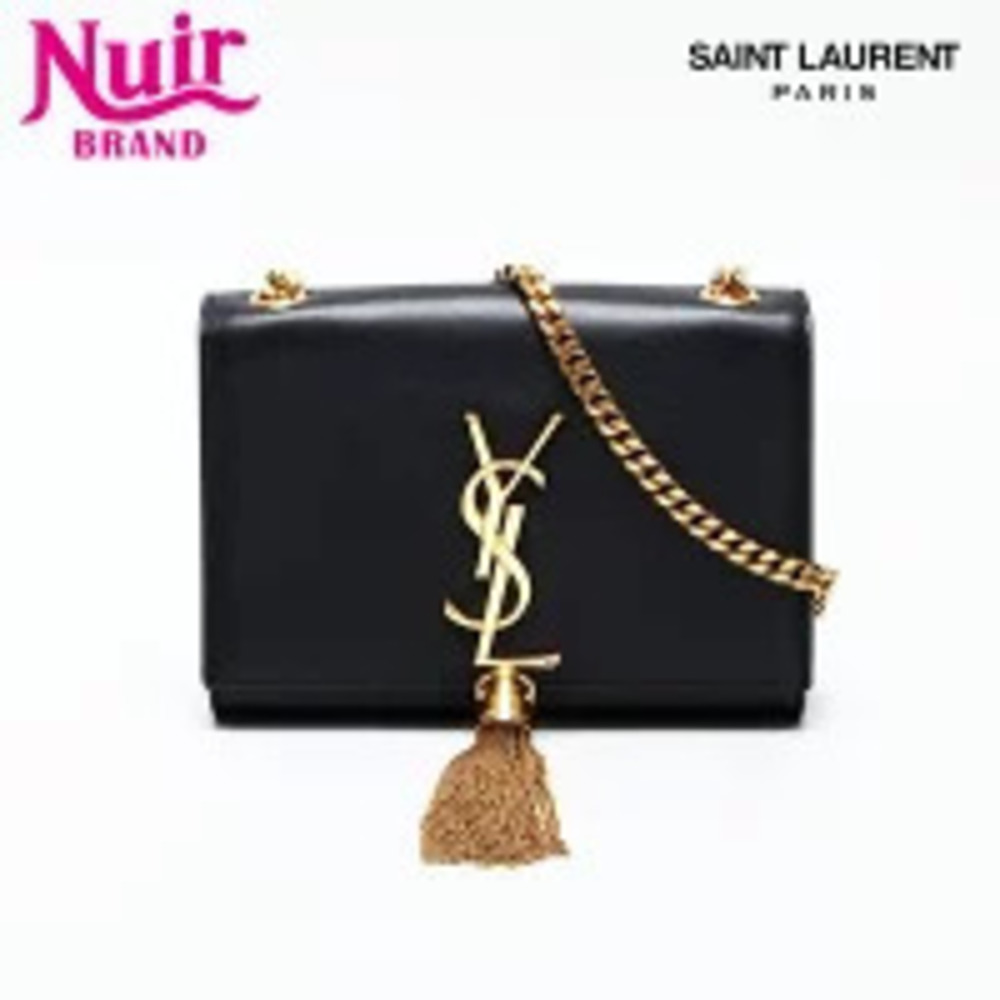 Yves Saint Laurent Kate Flap Chain Shoulder Bag Black